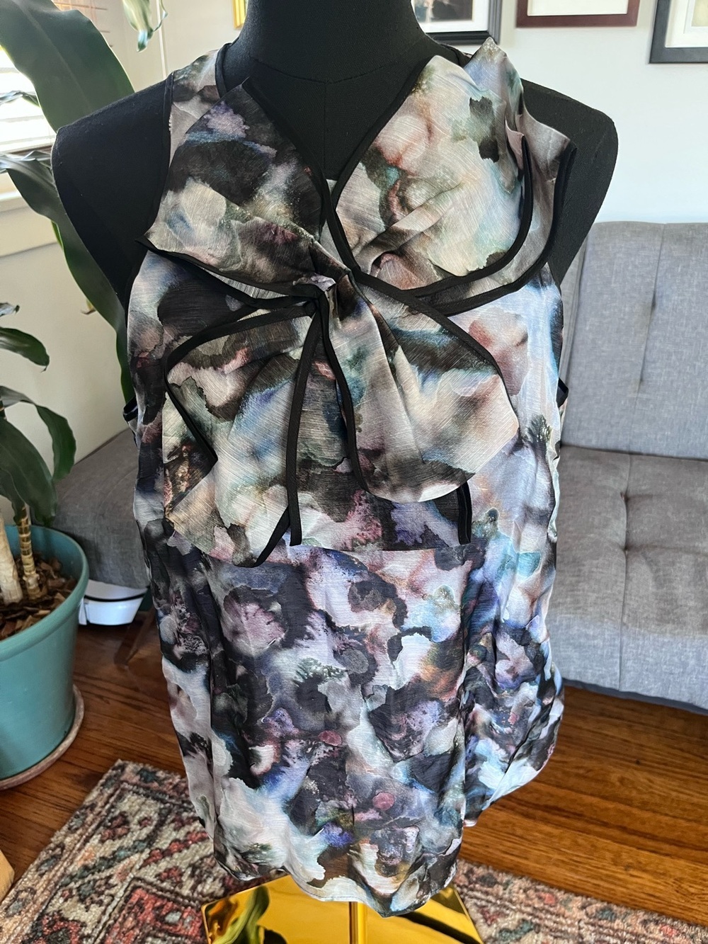 NWT Marie Oliver Indira Bow tank top in Geode size M